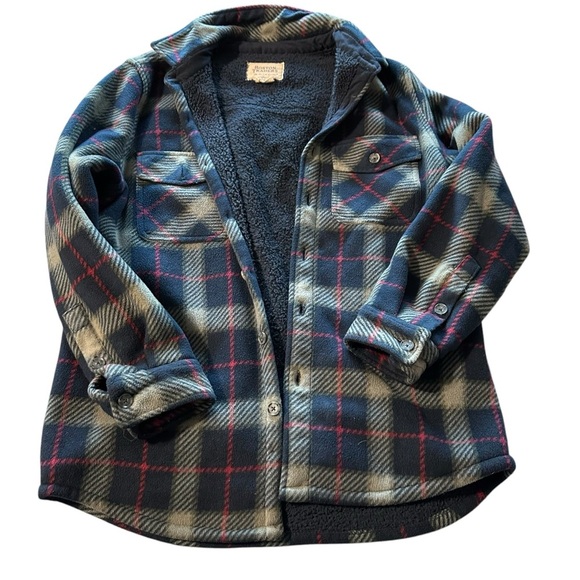 Boston Trader men's size small button down fleece lined with sherpa Jacket - Picture 1 of 3
